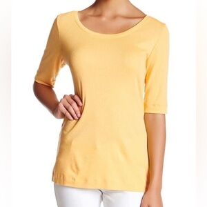 NWT Caslon ballet neck elbow sleeve top—Size extra small petite